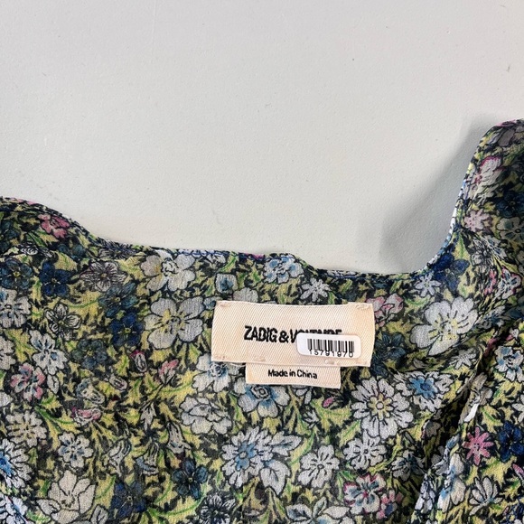 Zadig & Voltaire Betty Garden Chiffon Mini Dress - Picture 9 of 10